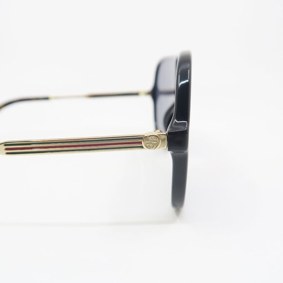 Gucci GG0199S 001 99mm Black Shield, Grey Lens New Unisex Sunglasses. - Picture 4 of 10